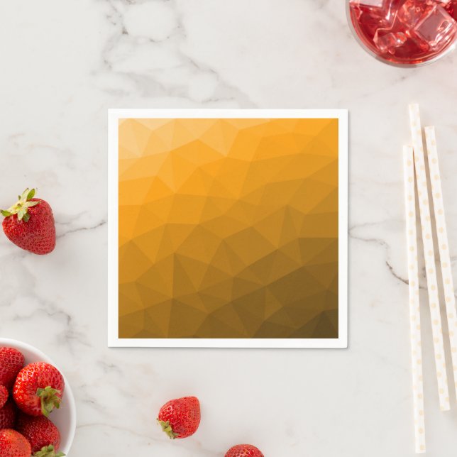 geometrisches Muster des Orangengrades Serviette (Beispiel)