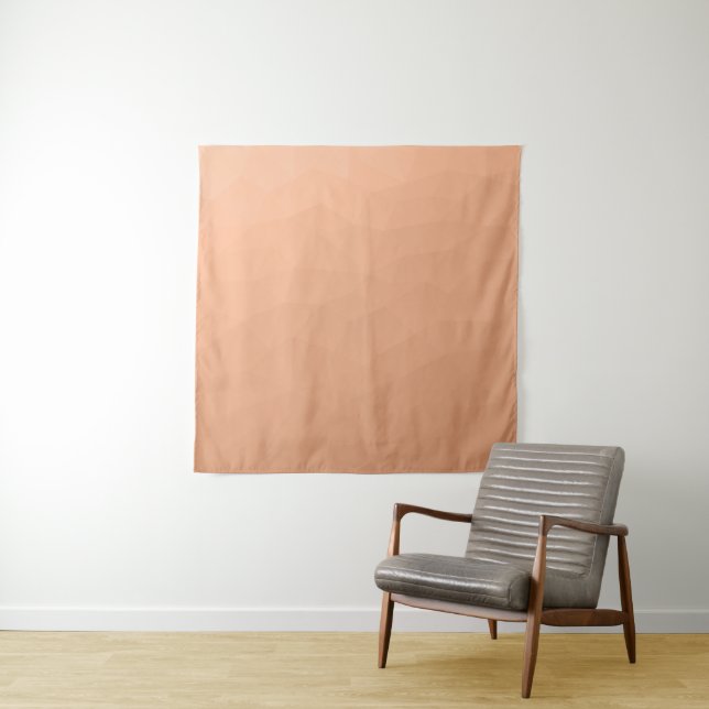 geometrisches Muster des Peach-Lichtgrades Wandteppich (Beispiel)