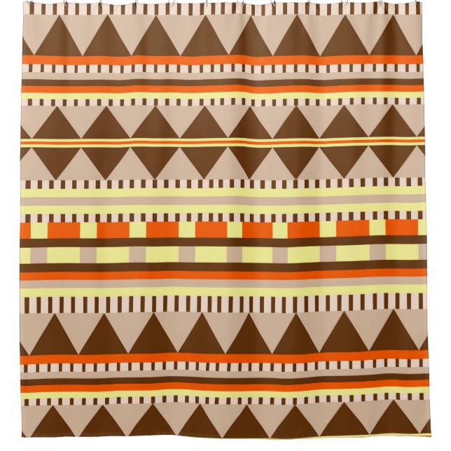 Geometrisches Muster Duschvorhang (Vorderseite)