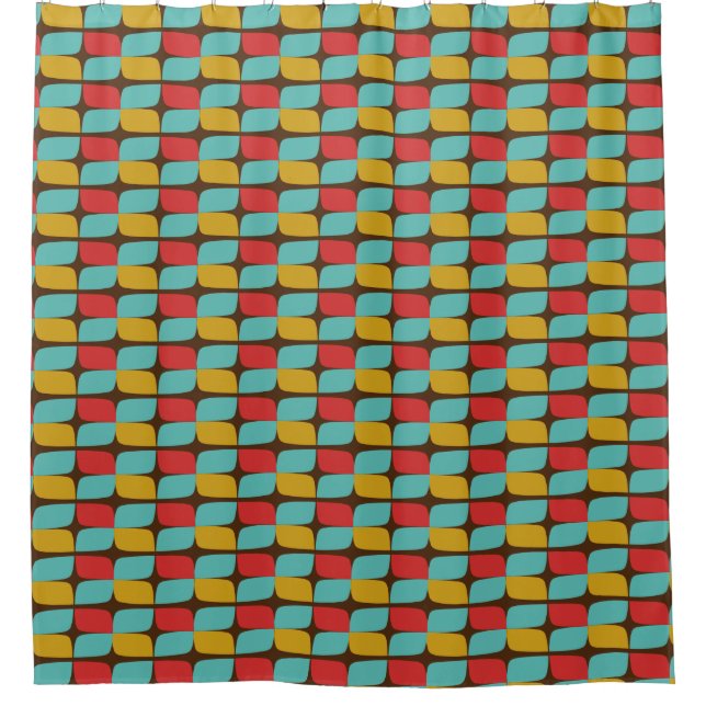 geometrisches Muster Duschvorhang (Vorderseite)