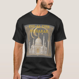Geometrisches Muster Eid Al Fitr Tshirt für Männer