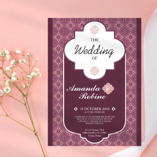 Geometrisches Muster - Einladung zur Hochzeit