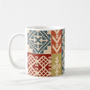 Geometrisches Muster Ethnisches nahtloses Muster Kaffeetasse
