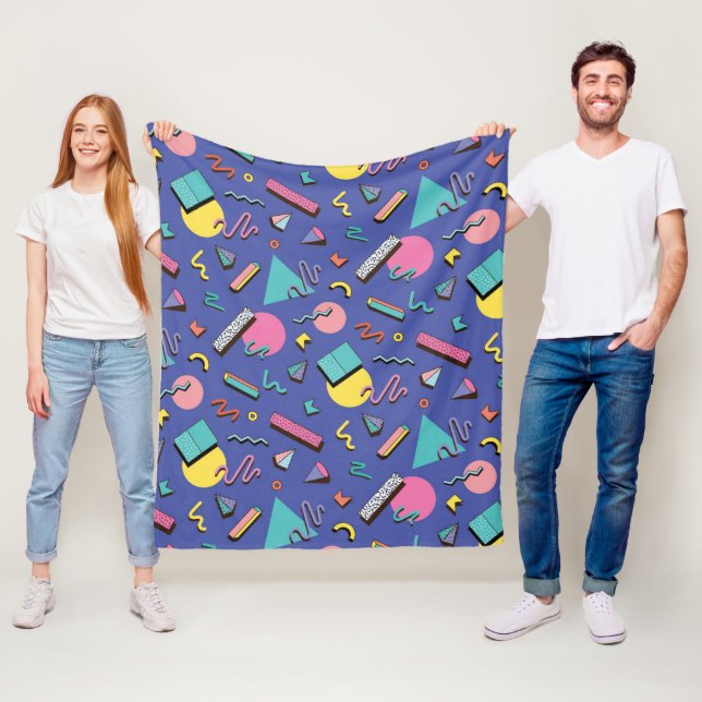 geometrisches Muster Fleecedecke (Beispiel)