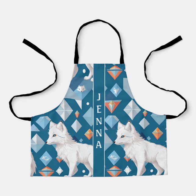 Geometrisches Muster für Arctic Fox Schürze (Vorderseite)