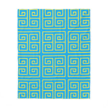 Geometrisches Muster für das blaugelbe Quadrat