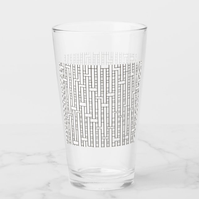 Geometrisches Muster für das industrielle Grid-Mod Glas (Vorderseite)
