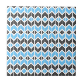 Geometrisches Muster für das moderne Blaugraue Her Fliese