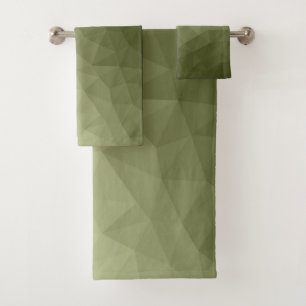 geometrisches Muster für die geometrische Struktur Badhandtuch Set