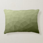 geometrisches Muster für die geometrische Struktur Dekokissen<br><div class="desc">Army grüne Gefälle geometrische Maschenmuster dreiecke ombre. Dreieck geometrische Masche mit dunkelgrauem Ober-Farbverlauf, militärisch, Armee, Muster, ombre, Mesh, Dreiecke, Geometrie, Gefälle, cool, Dreieck, Grün</div>