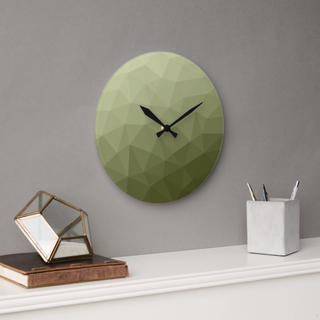 geometrisches Muster für die geometrische Struktur Große Wanduhr (Büro)