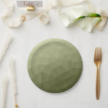 geometrisches Muster für die geometrische Struktur Pappteller<br><div class="desc">Army grüne Gefälle geometrische Maschenmuster dreiecke ombre. Dreieck geometrische Masche mit dunkelgrauem Ober-Farbverlauf,  militärisch,  Armee,  Muster,  ombre,  Mesh,  Dreiecke,  Geometrie,  Gefälle,  cool,  Dreieck,  Grün</div>