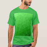 Geometrisches Muster für die geometrische Struktur T-Shirt<br><div class="desc">Eleganter moderner geometrischer T - Shirt für jeden. Hellgrüne Gefälle geometrische Maschenmuster helle Dreiecke ombre. Dreieck geometrisches Mesh mit dunkelgrünem Ober-Farbverlauf Design.</div>