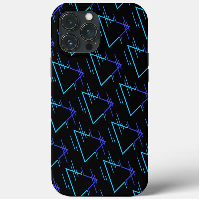 Geometrisches Muster für die Retro-Neon-Achse 3 Case-Mate iPhone Hülle (Rückseite)