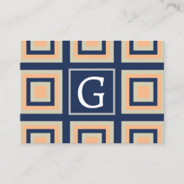 Geometrisches Muster für geometrische Quadrate Visitenkarte