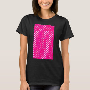 Geometrisches Muster für kleine Punkt in Rosa und  T-Shirt