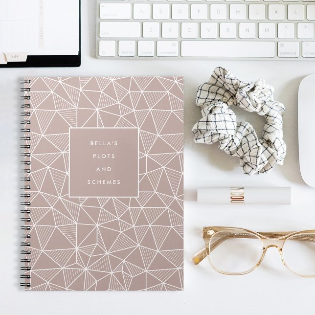 Geometrisches Muster für personalisierte Diagramme Notizblock (Von Creator hochgeladen)