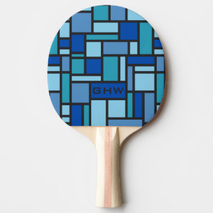 Geometrisches Muster für Pingpongpaddel in Monogra Tischtennis Schläger