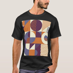 Geometrisches Muster für Retrostile T-Shirt