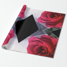 Geometrisches Muster für rote Rosen und schwarze D