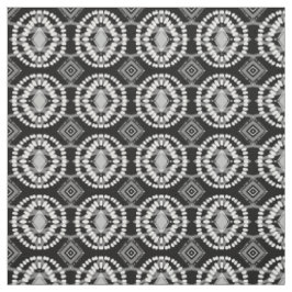 Geometrisches Muster für Schwarz und Weiß Stoff