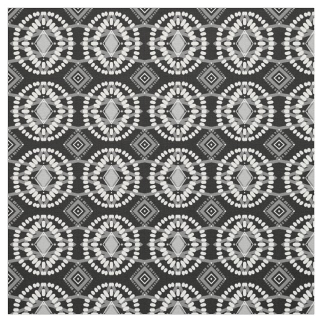 Geometrisches Muster für Schwarz und Weiß Stoff (Muster)