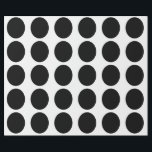 Geometrisches Muster für schwarzen Kreis, benutzer Geschenkpapier<br><div class="desc">Entworfen mit schwarzen Mustern im massiven weißen Hintergrund. Sie können die Hintergrundfarbe beliebig ändern. Ideal für Geburtstage,  Ferien oder Feiern oder Events!</div>