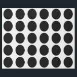 Geometrisches Muster für schwarzen Kreis, benutzer Geschenkpapier<br><div class="desc">Entworfen mit schwarzen Mustern im massiven weißen Hintergrund. Sie können die Hintergrundfarbe beliebig ändern. Ideal für Geburtstage,  Ferien oder Feiern oder Events!</div>
