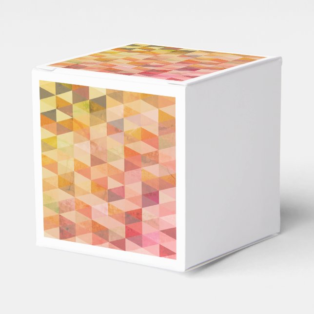 Geometrisches Muster für weiches Dreieck Geschenkschachtel (Vorderseite)
