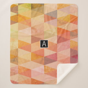 Geometrisches Muster für weiches Dreieck   MIT MON Sherpadecke