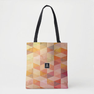 Geometrisches Muster für weiches Dreieck   MIT MON Tasche