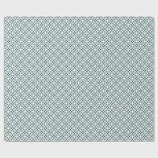 Geometrisches Muster für weiches Grün und Schiefer Geschenkpapier