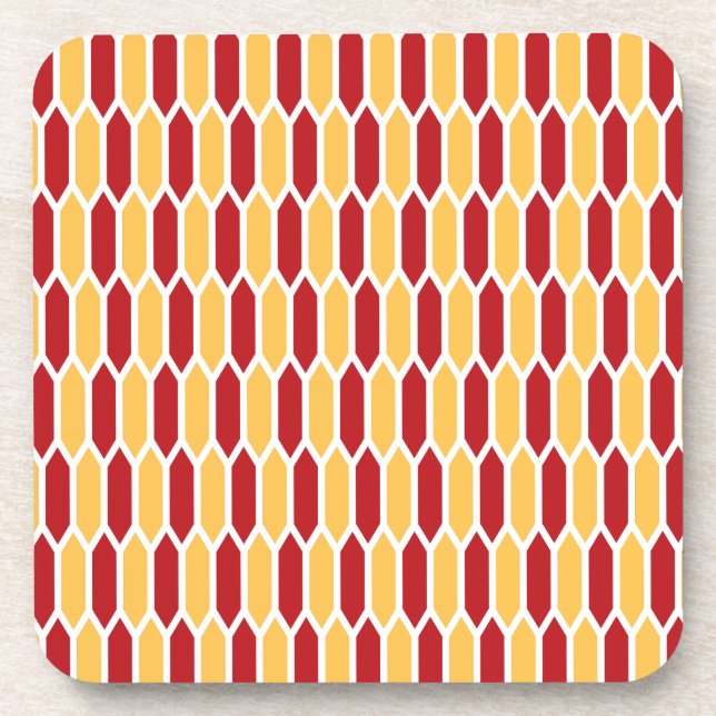 Geometrisches Muster Getränkeuntersetzer (Vorderseite)