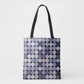 geometrisches Muster großer Punkte Tasche