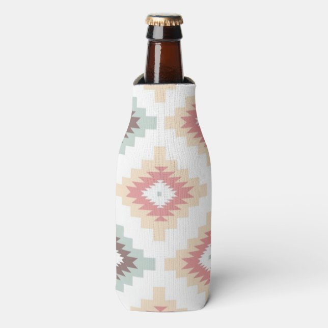 Geometrisches Muster im aztec-Stil Flaschenkühler (Flaschenvorderseite)