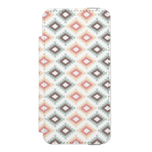 Geometrisches Muster im Aztekenstil Incipio Watson™ iPhone 5 Geldbörsen Hülle