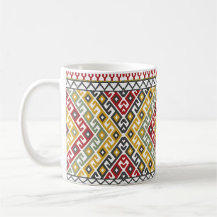 Geometrisches Muster im indischen, türkischen Hint Kaffeetasse