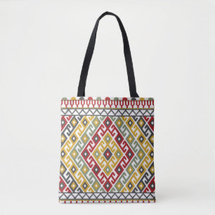 Geometrisches Muster im indischen, türkischen Hint Tasche