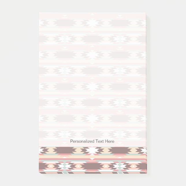 Geometrisches Muster in aztekischer Art 2 Post-it Klebezettel (Vorderseite)