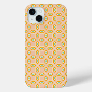Geometrisches Muster in blau und orange Diamantfor Case-Mate iPhone Hülle