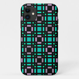 Geometrisches Muster in den Farben grün und geomet Case-Mate iPhone Hülle