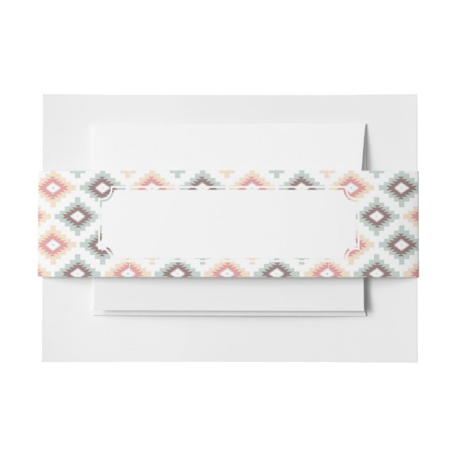 Geometrisches Muster in der aztekischen Art Einladungsbanderole (Vorderseite Beispiel)