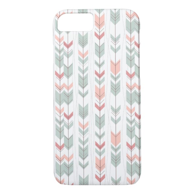 Geometrisches Muster in der Retro Art Case-Mate iPhone Hülle (Rückseite)