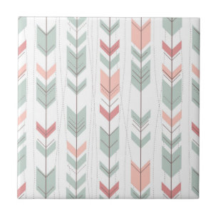 Geometrisches Muster in der Retro Art Fliese