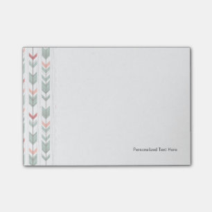 Geometrisches Muster in der Retro Art Post-it Klebezettel