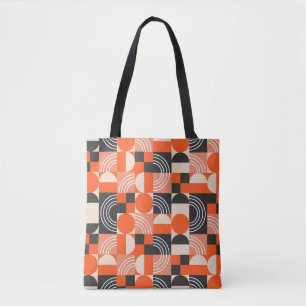 Geometrisches Muster in hellen Farbblöcken. Tasche