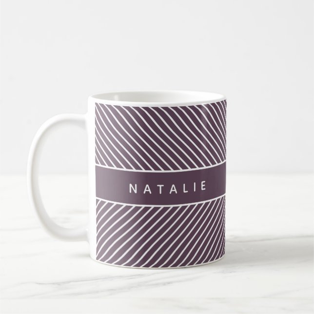 geometrisches Muster, initial/monogramm Kaffeetasse (Links)