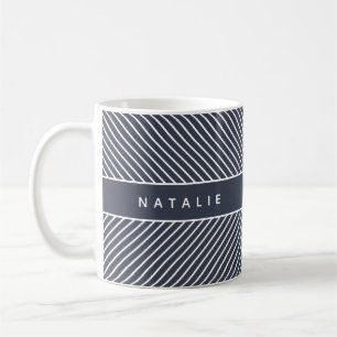 geometrisches Muster, initial/monogramm Kaffeetasse