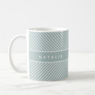 geometrisches Muster, initial/monogramm Kaffeetasse
