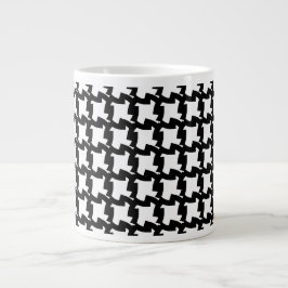 Geometrisches Muster Jumbo-Tasse